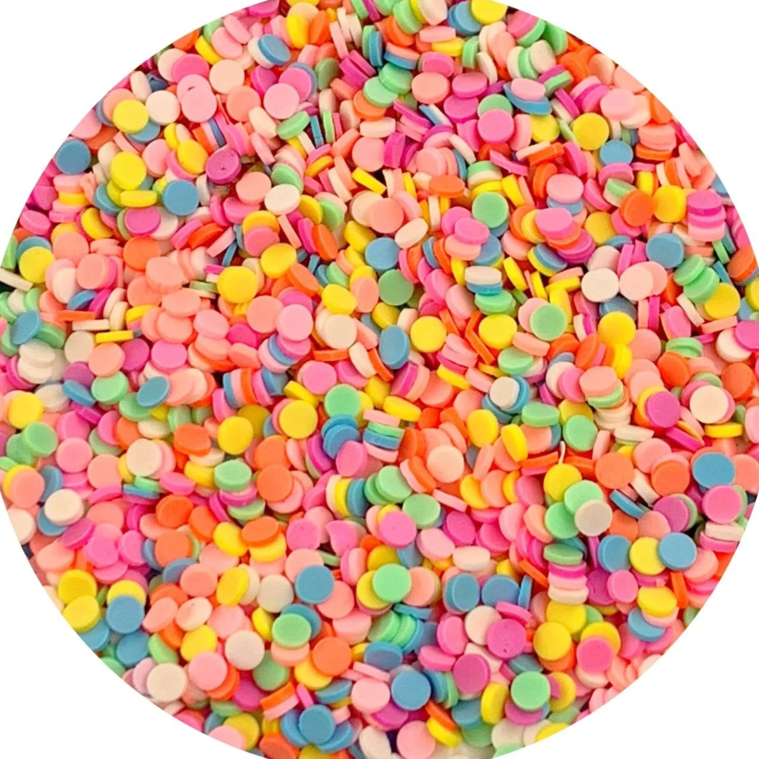 Slime Fimo Slices|Slime Sprinkles>Dope Slime Pastel Circle Fimo Sprinkles