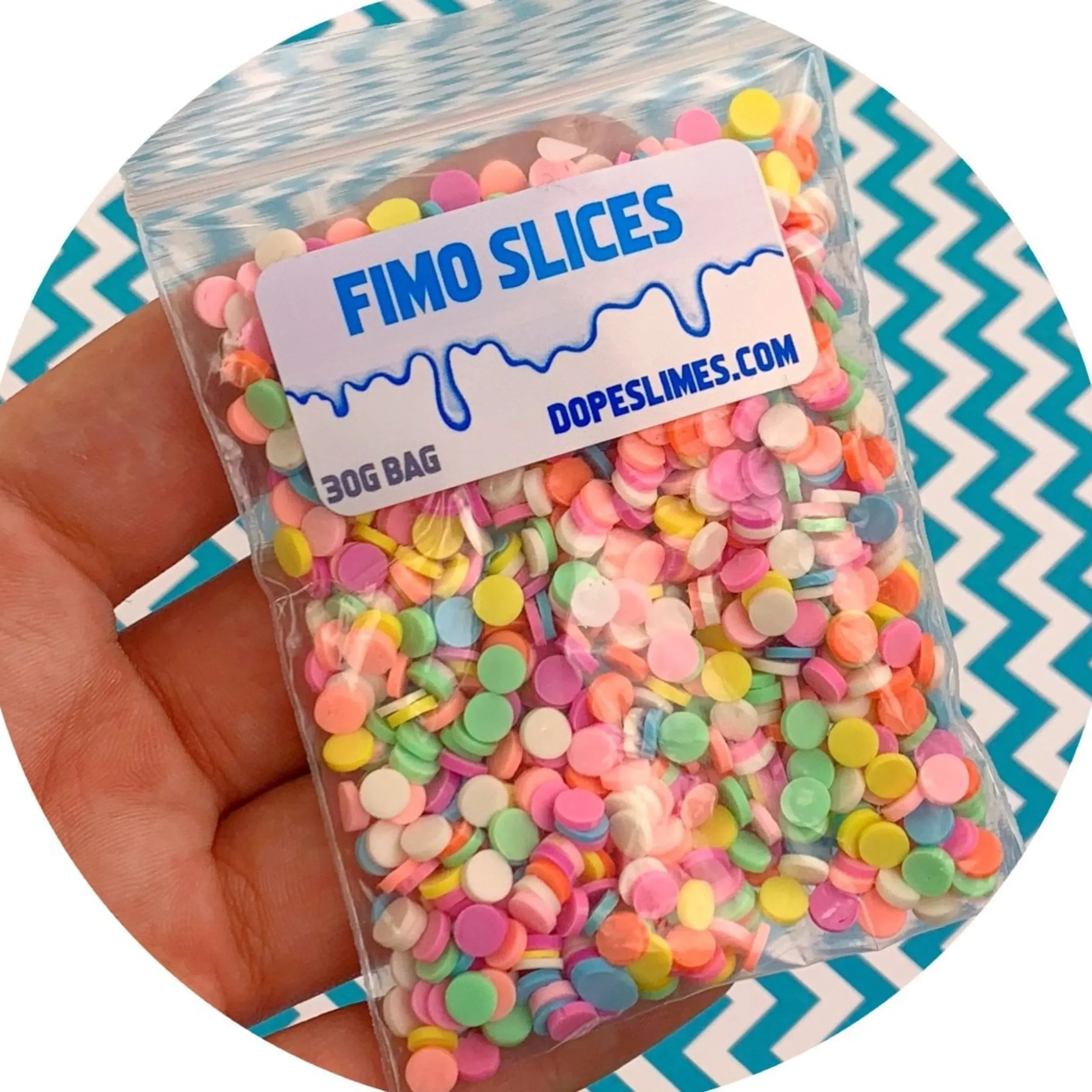 Slime Fimo Slices|Slime Sprinkles>Dope Slime Pastel Circle Fimo Sprinkles