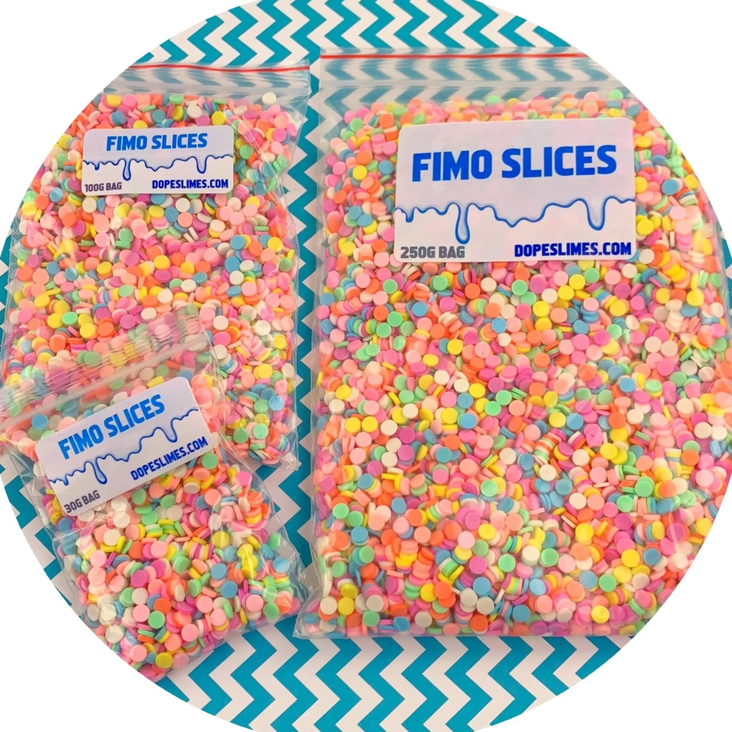 Slime Fimo Slices|Slime Sprinkles>Dope Slime Pastel Circle Fimo Sprinkles