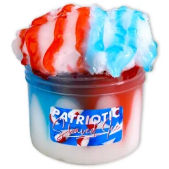 Icee Slime|Unique Textured Slime>Dope Slime Patriotic Shaved Ice