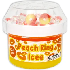 Clear Base Slime|Icee Slime>Dope Slime Peach Ring Icee
