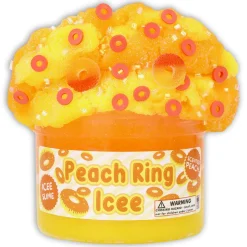 Clear Base Slime|Icee Slime>Dope Slime Peach Ring Icee