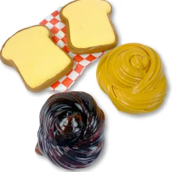 Butter Slime|Clear Base Slime>Dope Slime Peanut Butter & Jelly DIY