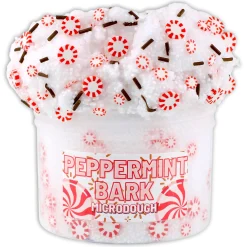 Beaded Slime|Christmas Slimes>Dope Slime Peppermint Bark microDOUGH