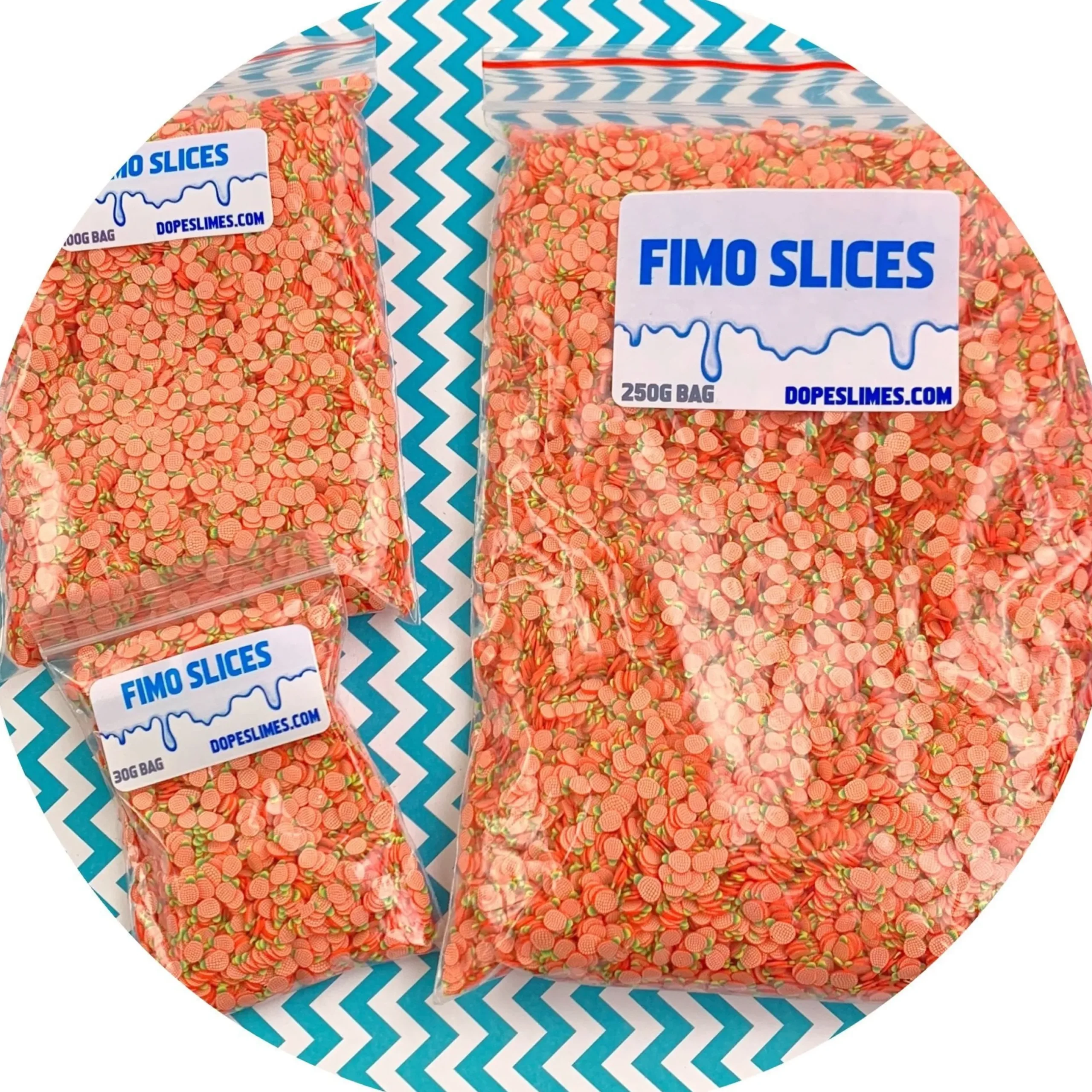 Slime Fimo Slices>Dope Slime Pineapple Fimo Slices