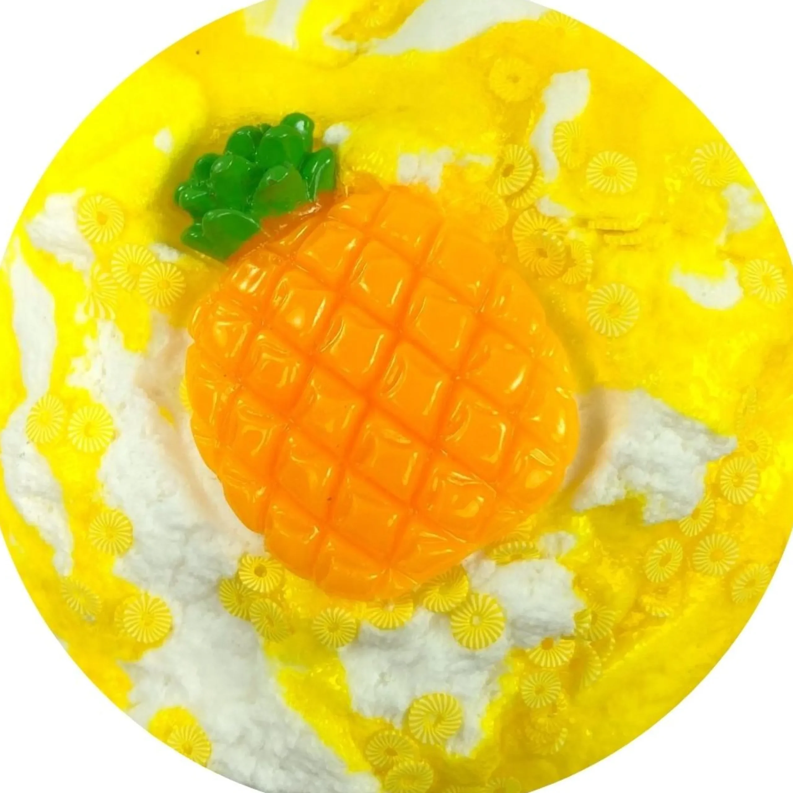 Unique Textured Slime|Ice-Cream Slimes>Dope Slime Pineapple Ring Sundae