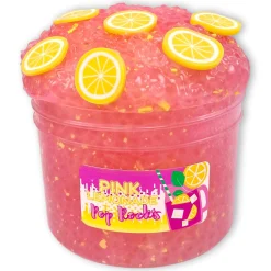 Beaded Slime>Dope Slime Pink Lemonade Pop Rocks