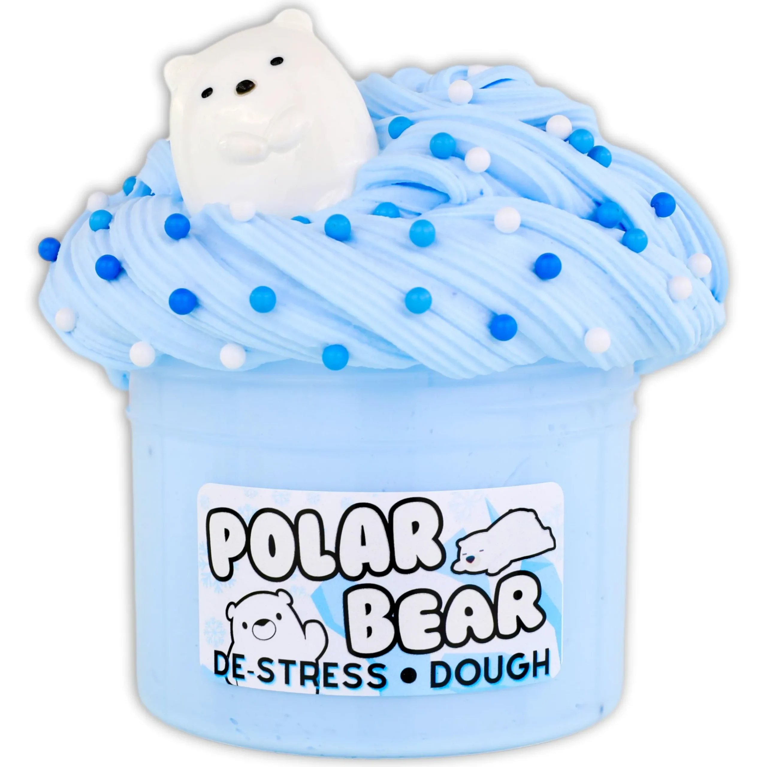 Christmas Slimes|Butter Slime>Dope Slime Polar Bear De-Stress Dough