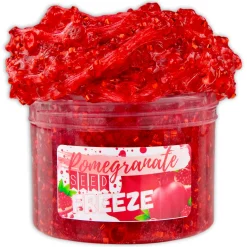Clear Base Slime|Beaded Slime>Dope Slime Pomegranate Seed Freeze