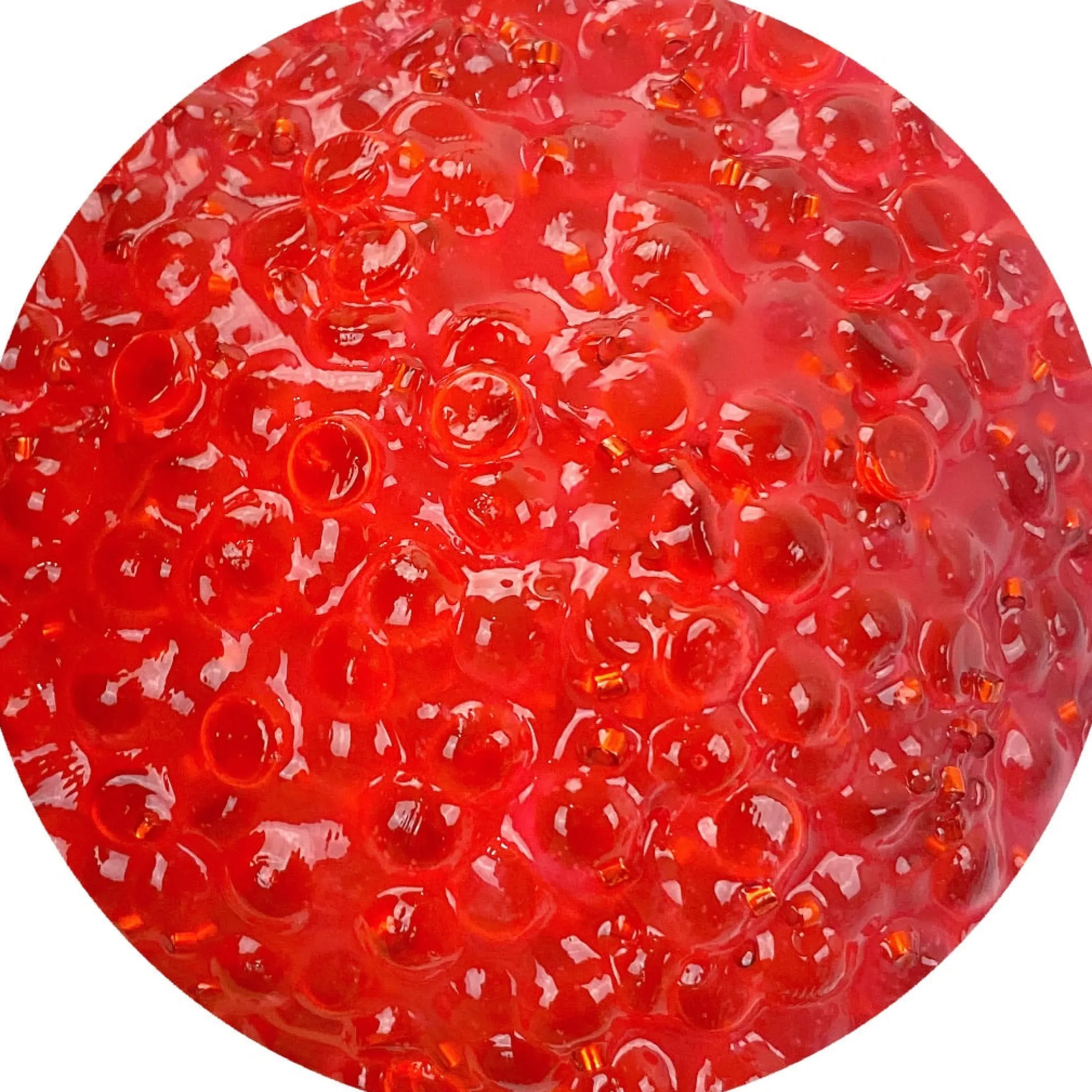 Clear Base Slime|Beaded Slime>Dope Slime Pomegranate Seed Freeze