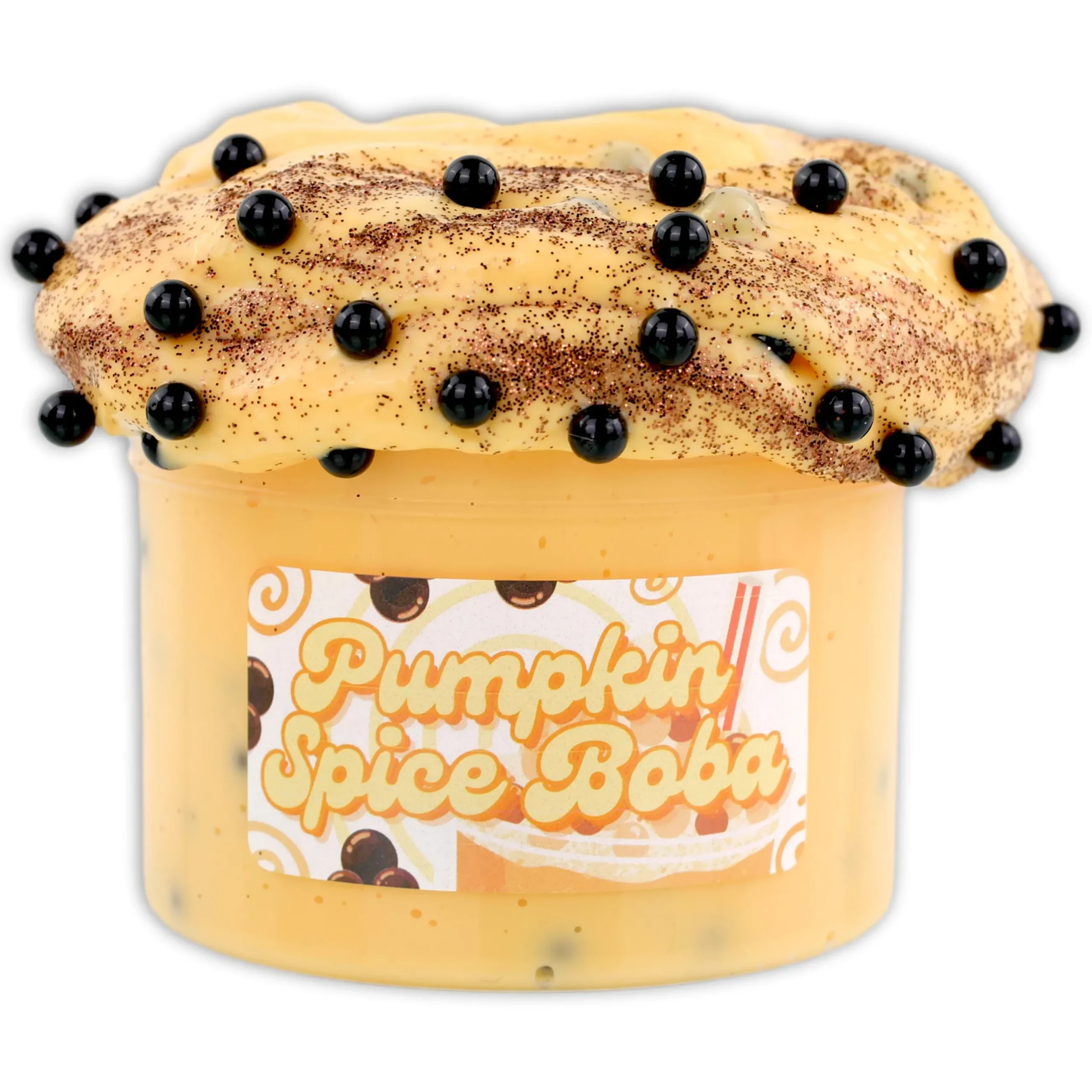 Thick & Glossy Slime>Dope Slime Pumpkin Spiced Boba