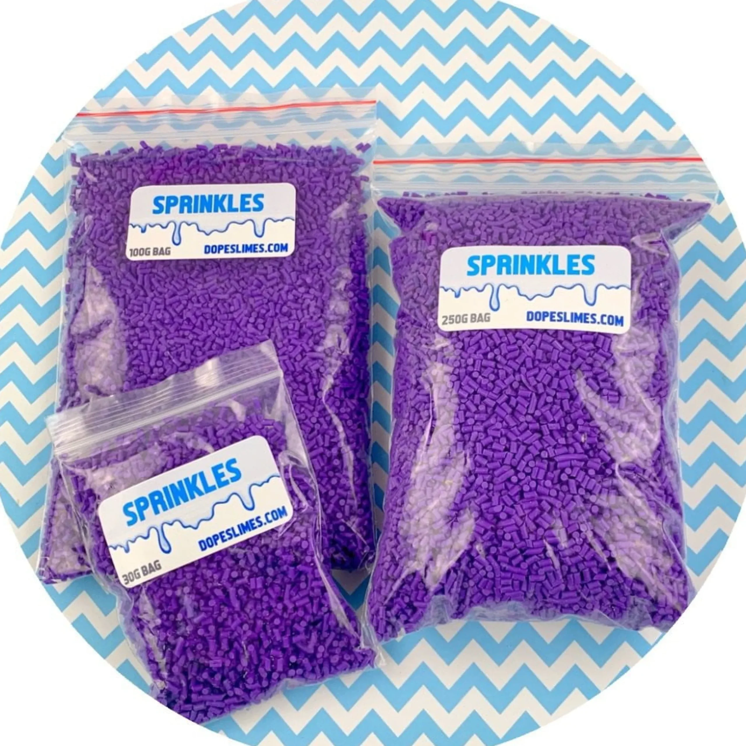 Slime Sprinkles>Dope Slime Purple Sprinkles