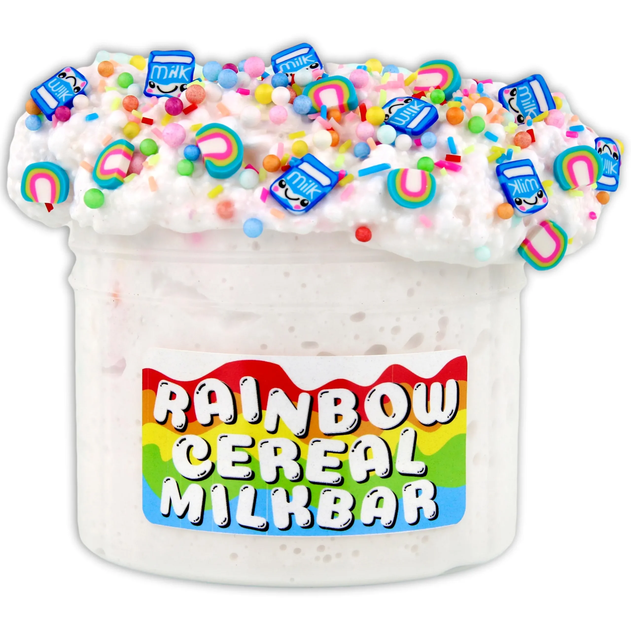 Beaded Slime>Dope Slime Rainbow Cereal Milkbar