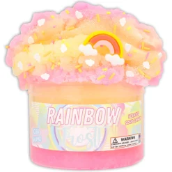 Clear Base Slime|Icee Slime>Dope Slime Rainbow Frost