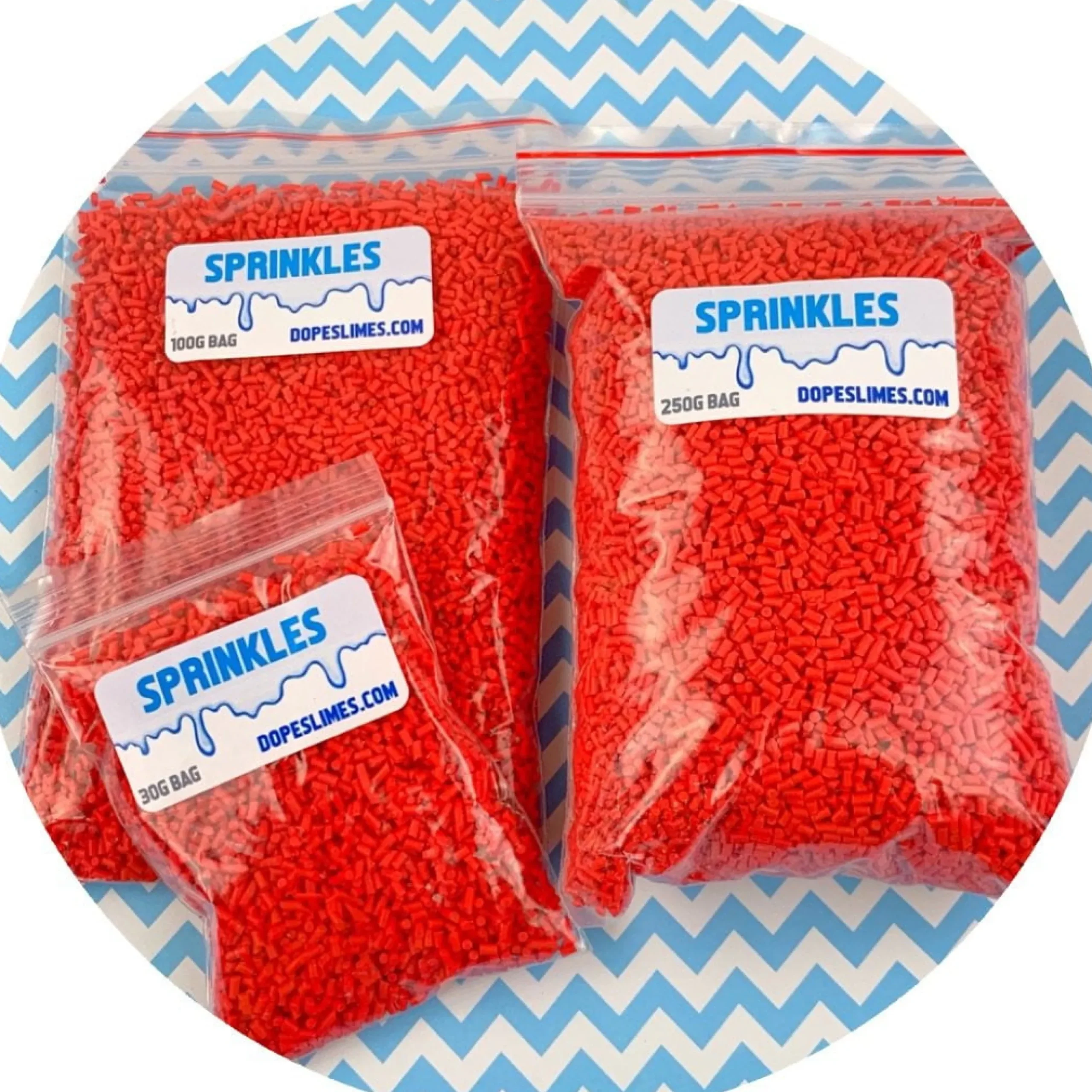 Slime Sprinkles>Dope Slime Red Sprinkles