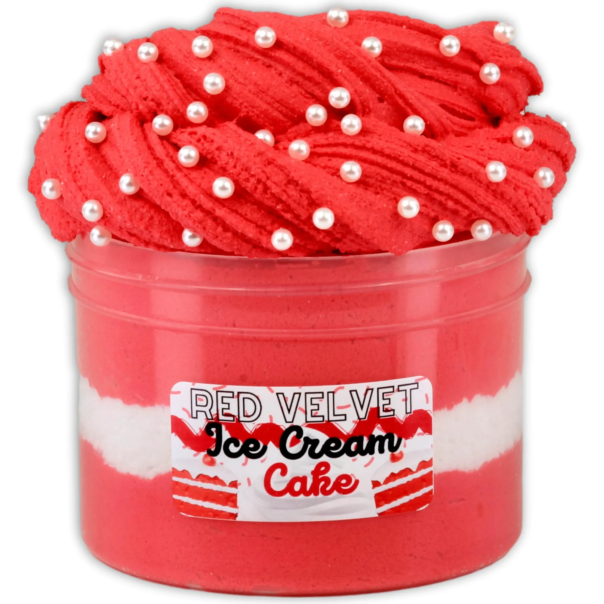 Ice-Cream Slimes|Unique Textured Slime>Dope Slime Red Velvet Ice-Cream Cake