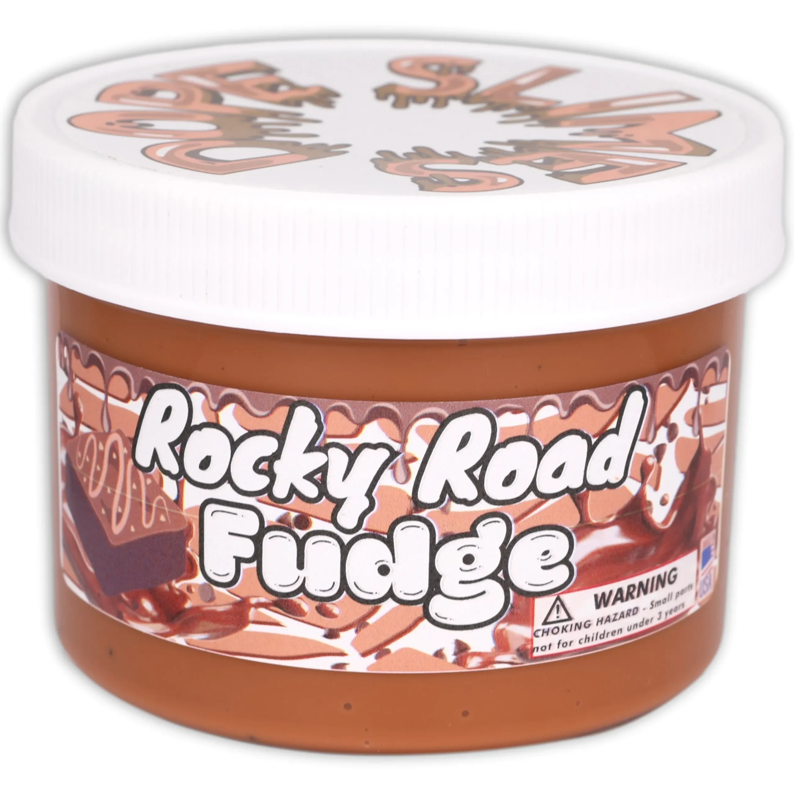 Thick & Glossy Slime>Dope Slime Rocky Road Fudge