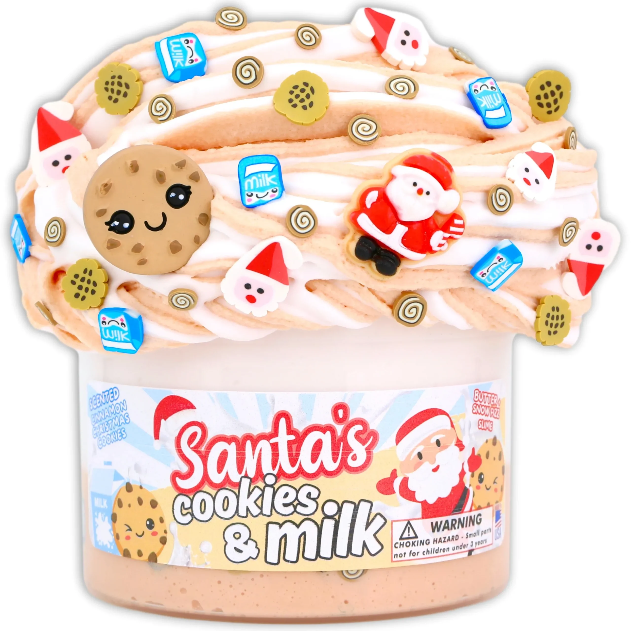 Christmas Slimes|Butter Slime>Dope Slime Santa's Cookies & Milk