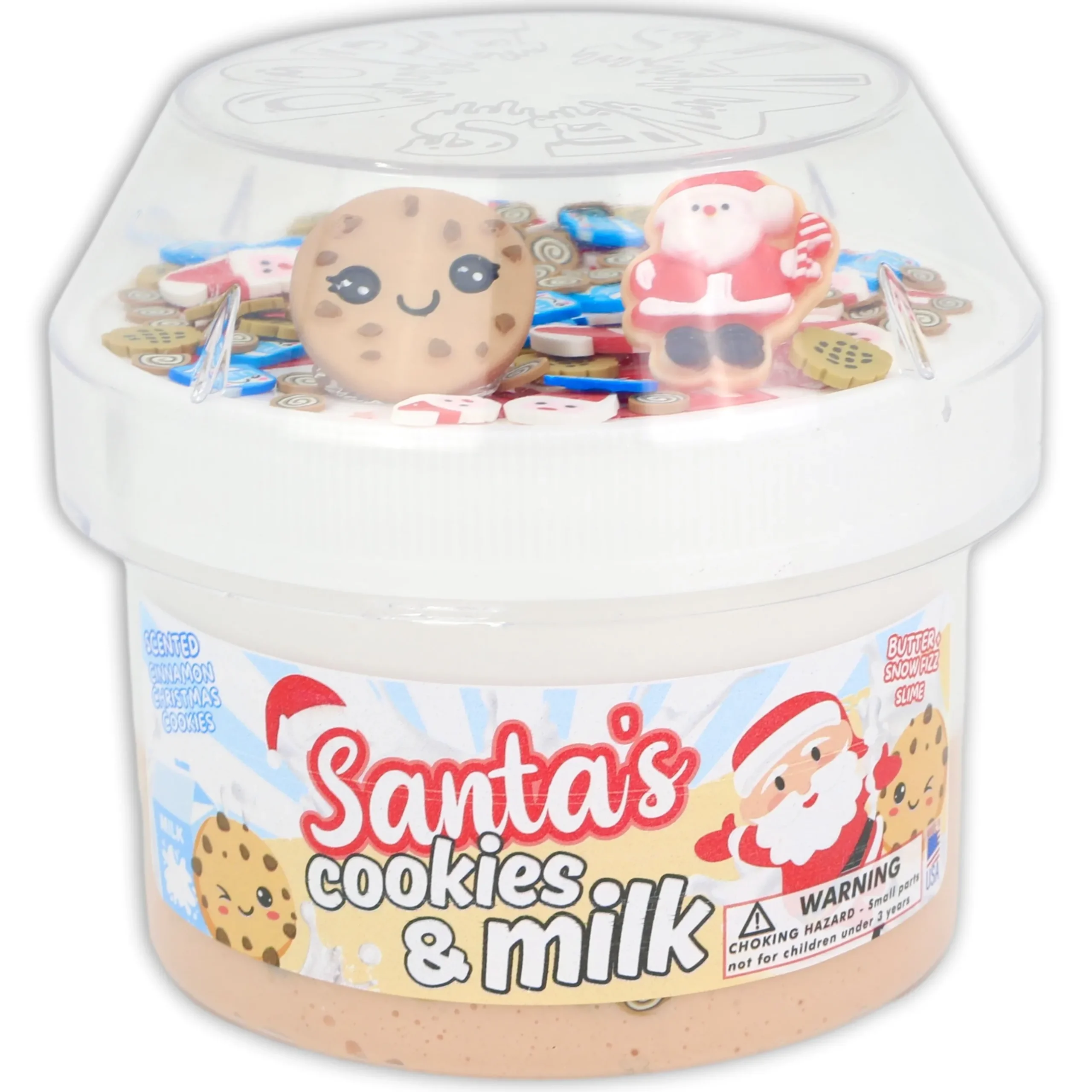 Christmas Slimes|Butter Slime>Dope Slime Santa's Cookies & Milk