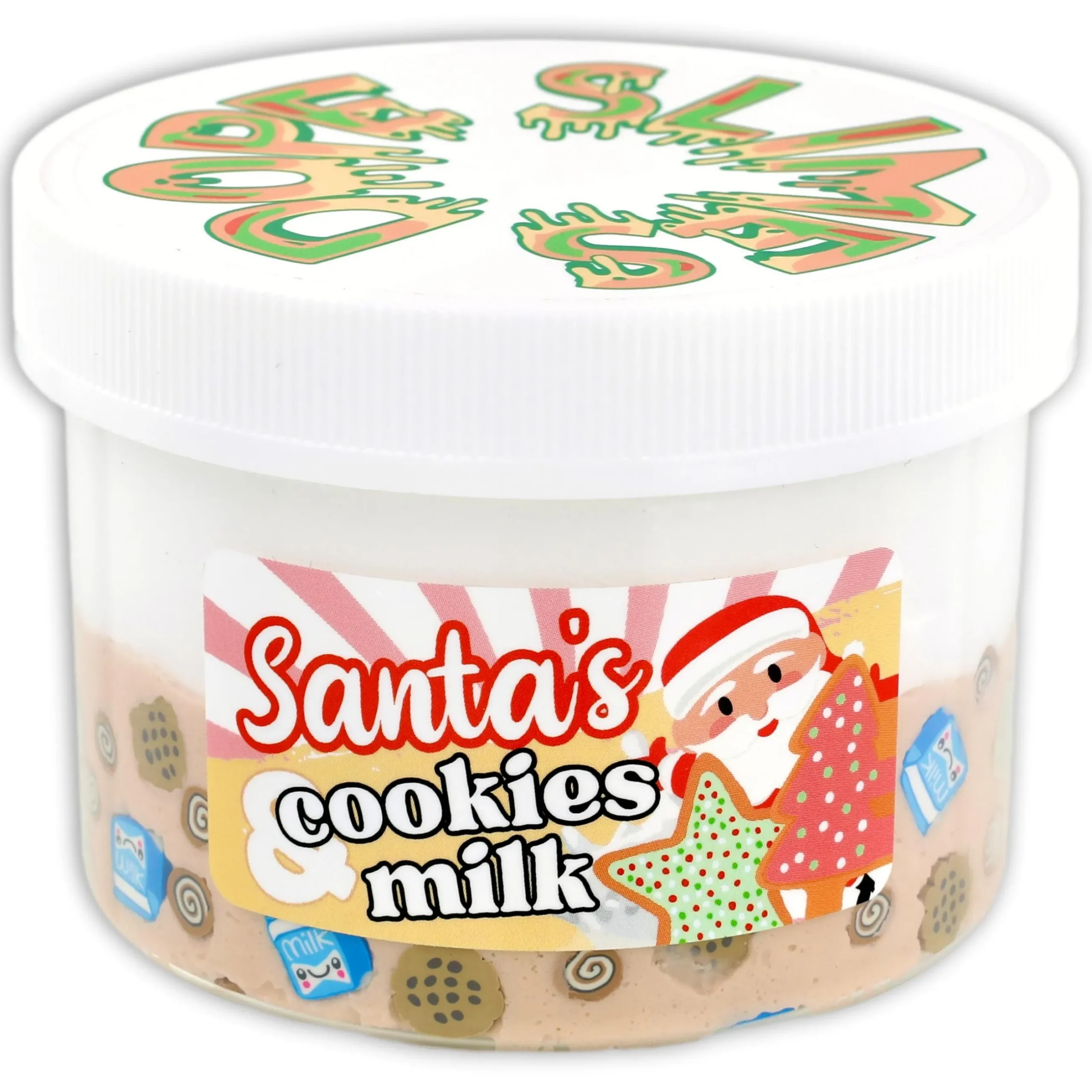 Christmas Slimes|Butter Slime>Dope Slime Santa's Cookies & Milk