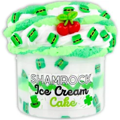 Ice-Cream Slimes|Unique Textured Slime>Dope Slime Shamrock Ice-Cream Cake