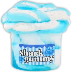 Clear Base Slime|Ice-Cream Slimes>Dope Slime Shark Gummy