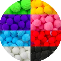 Slime Pom-Poms>Dope Slime Single Colored Pom Poms