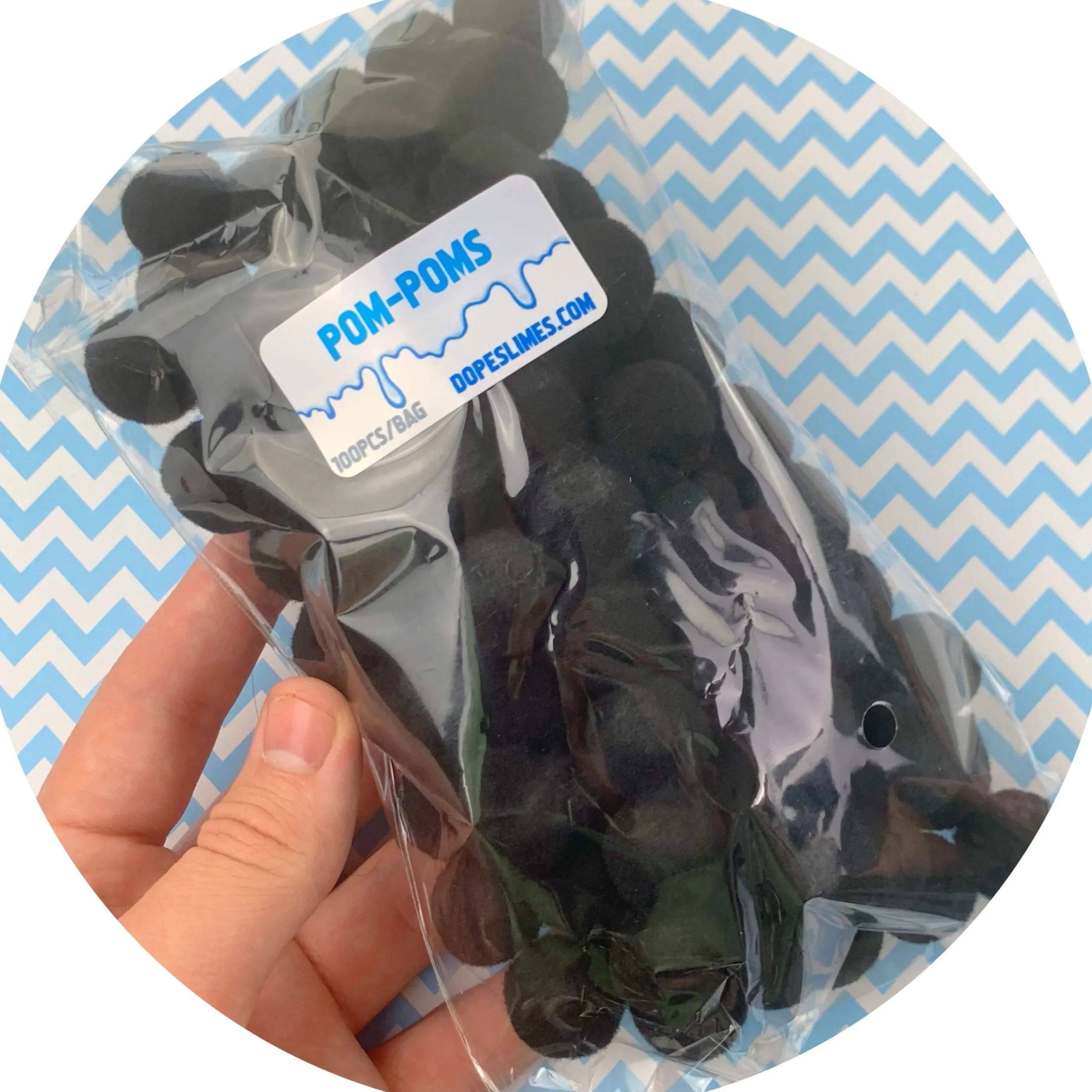 Slime Pom-Poms>Dope Slime Single Colored Pom Poms