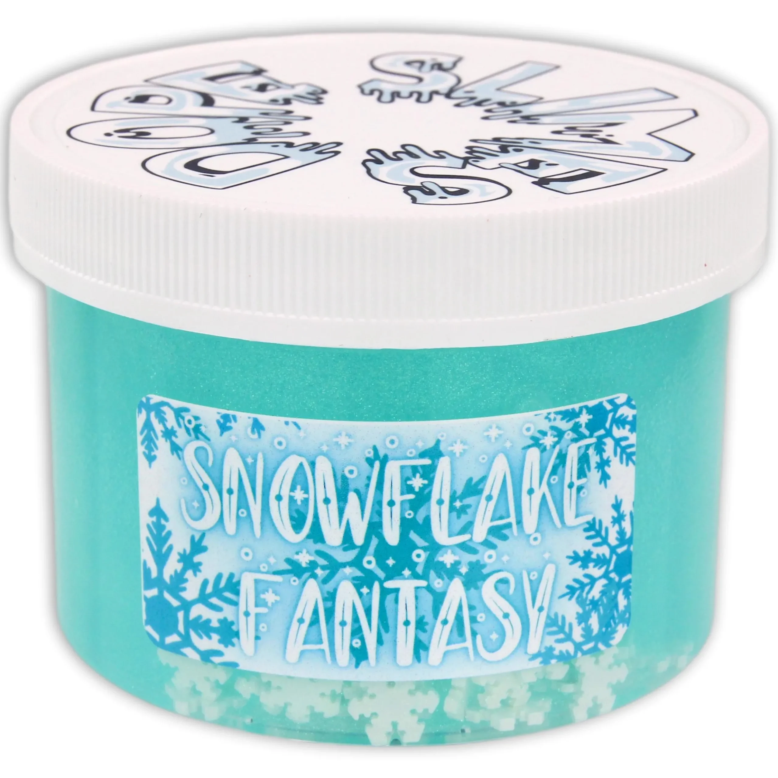 Clear Base Slime|Christmas Slimes>Dope Slime Snowflake Fantasy