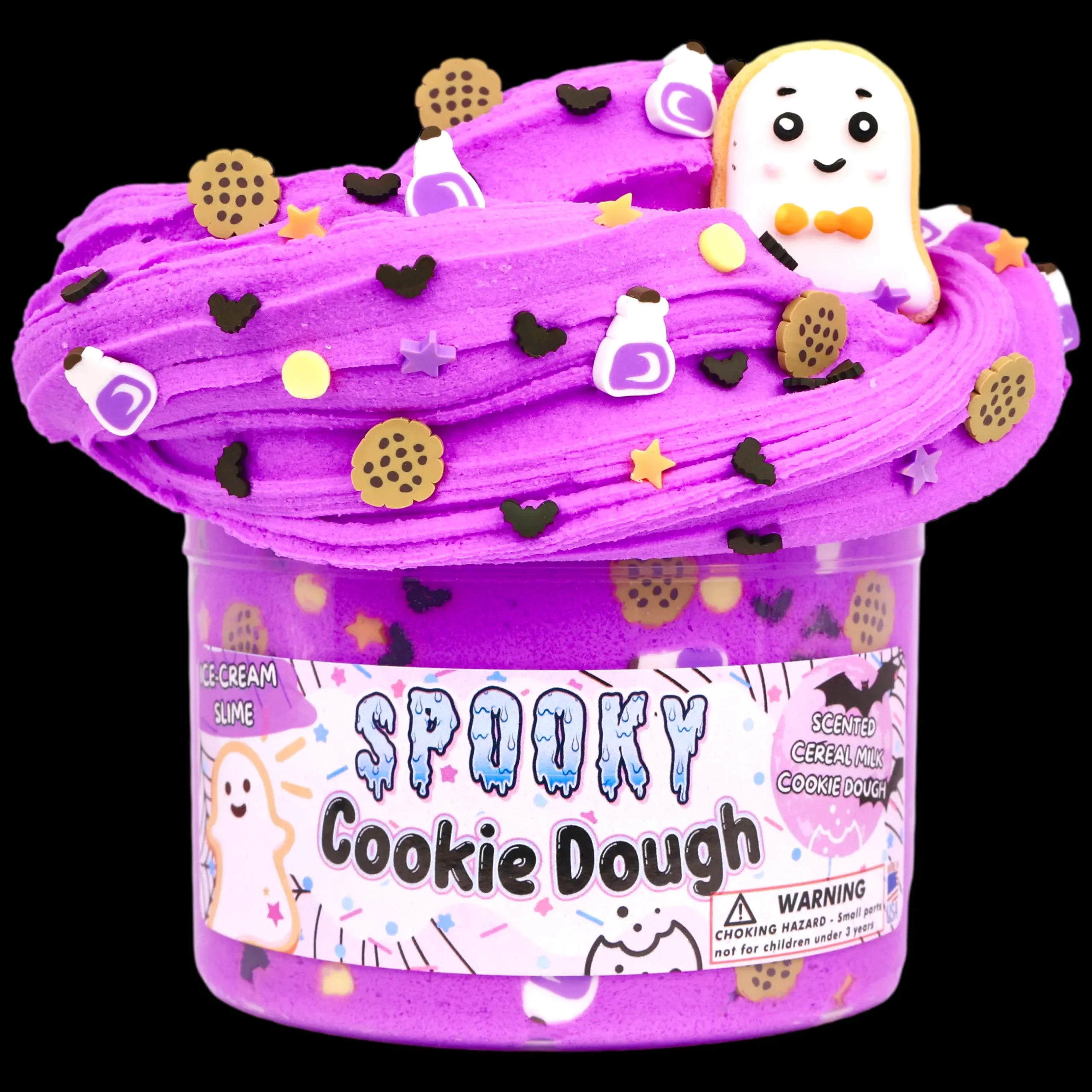 Ice-Cream Slimes|Unique Textured Slime>Dope Slime Spooky Cookie Dough