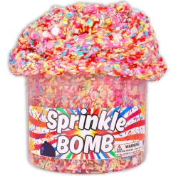 Clear Base Slime|Unique Textured Slime>Dope Slime Sprinkle Bomb