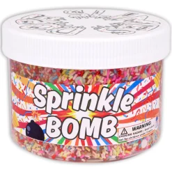 Clear Base Slime|Unique Textured Slime>Dope Slime Sprinkle Bomb