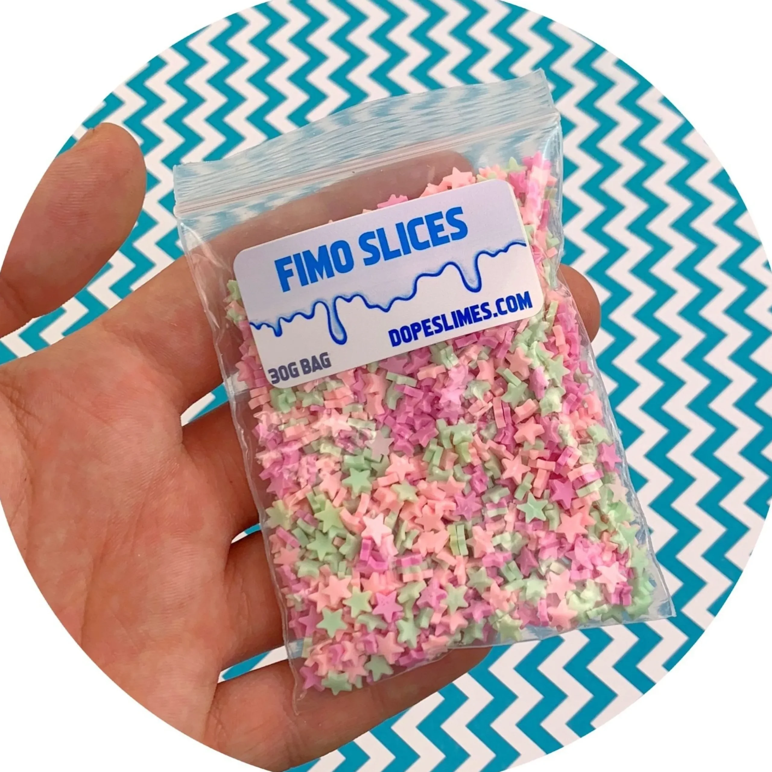 Slime Fimo Slices|Slime Sprinkles>Dope Slime Star Sprinkles
