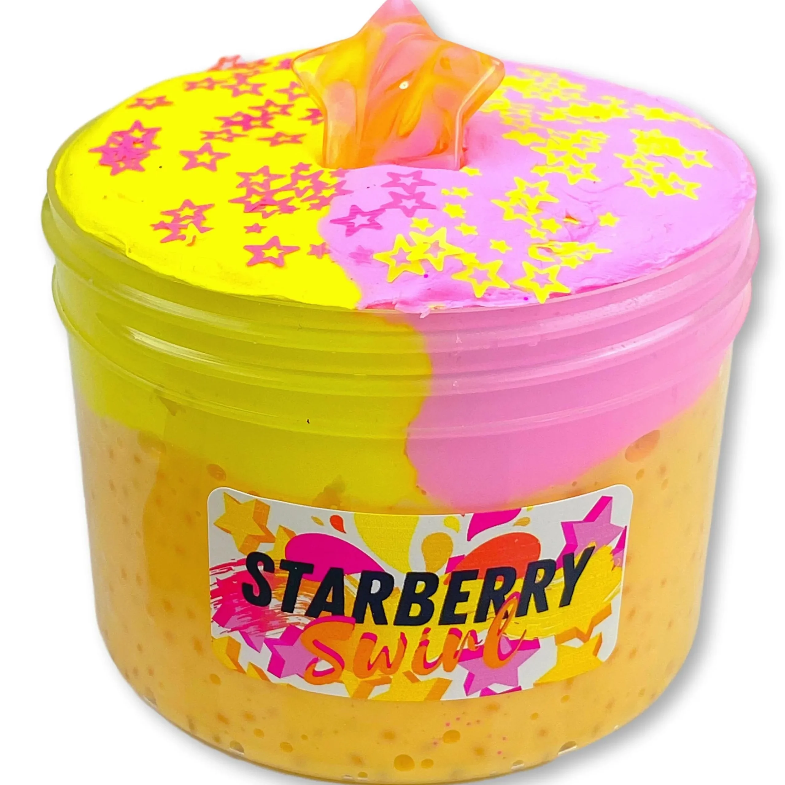 Unique Textured Slime>Dope Slime Strarberry Swirl