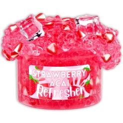 Clear Base Slime|Beaded Slime>Dope Slime Strawberry Açaí Refresher