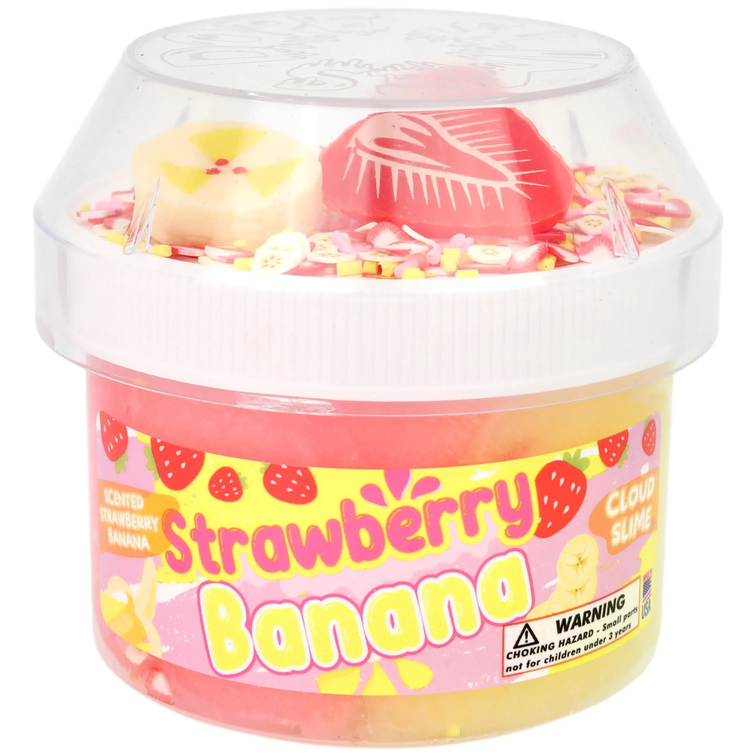 Cloud Slime>Dope Slime Strawberry Banana