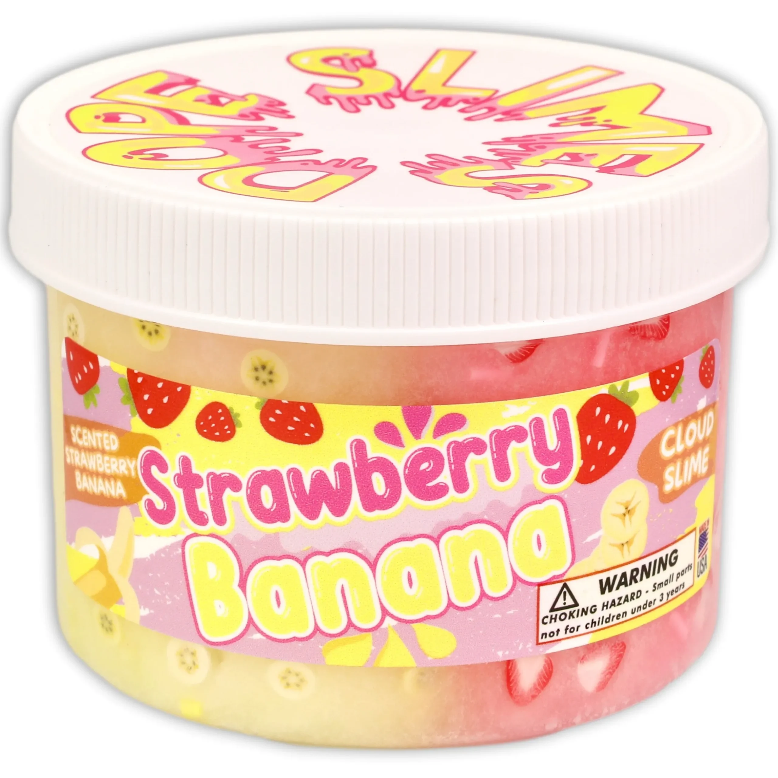 Cloud Slime>Dope Slime Strawberry Banana