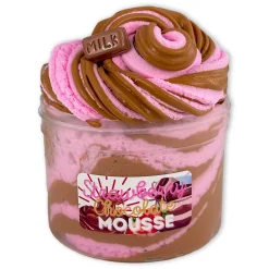 Unique Textured Slime>Dope Slime Strawberry Chocolate Mousse