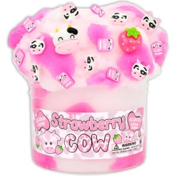Cloud Slime|Unique Textured Slime>Dope Slime Strawberry Cow