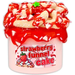 Premade Slime Kits|Unique Textured Slime>Dope Slime Strawberry Funnel Cake