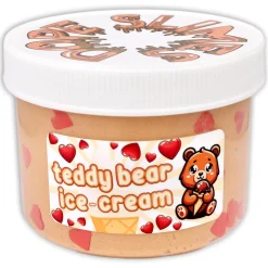 Ice-Cream Slimes|Unique Textured Slime>Dope Slime Teddy Bear Ice-Cream