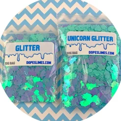 Slime Sprinkles|Slime Glitter>Dope Slime Turquoise Holographic Unicorns