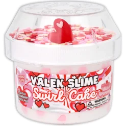 Ice-Cream Slimes|Unique Textured Slime>Dope Slime Valenslime Swirl Cake