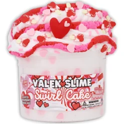 Ice-Cream Slimes|Unique Textured Slime>Dope Slime Valenslime Swirl Cake