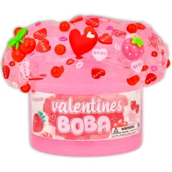 Clear Base Slime>Dope Slime Valentines Boba