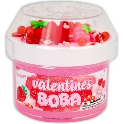 Clear Base Slime>Dope Slime Valentines Boba