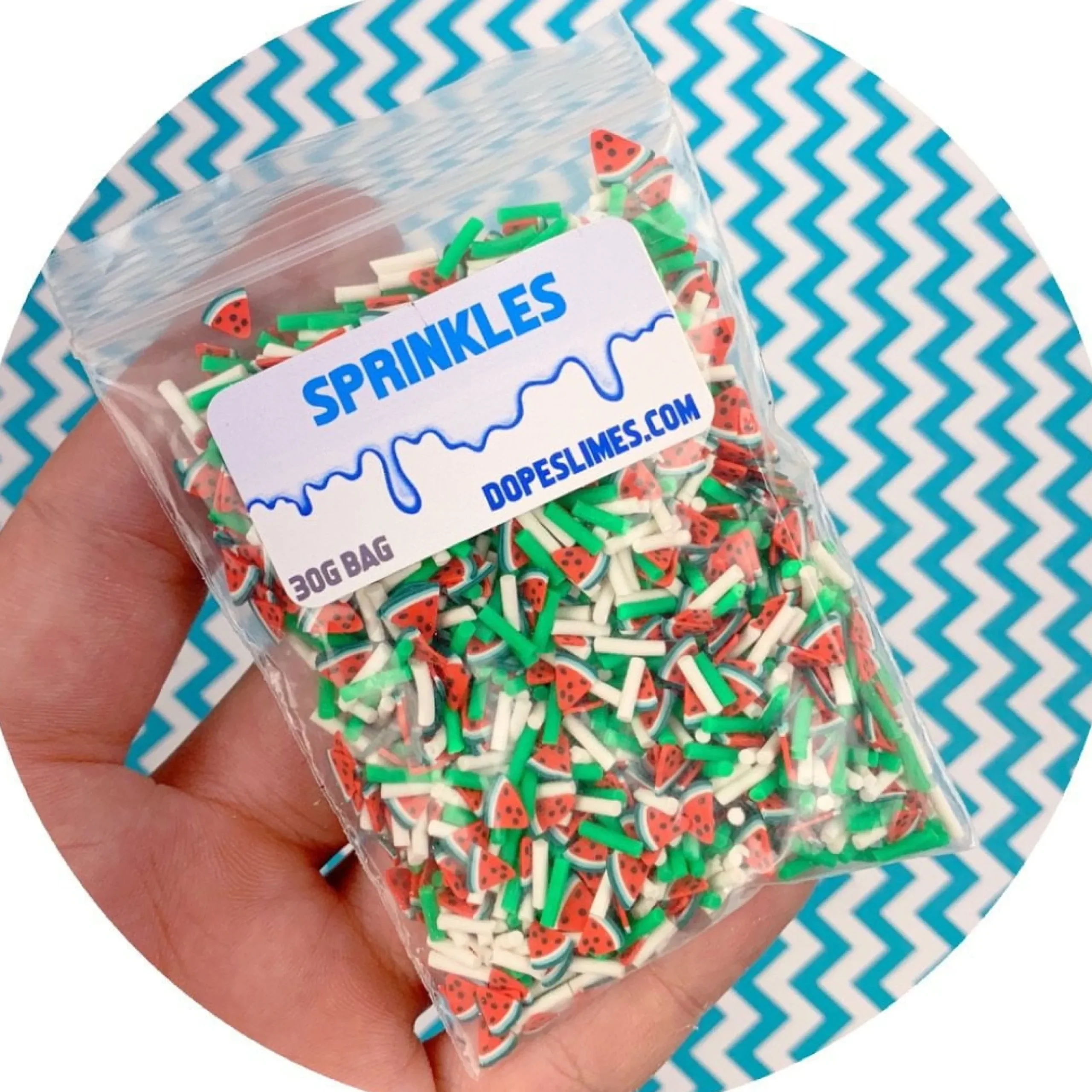 Slime Sprinkles>Dope Slime Watermelon Explosion Sprinkle Mix