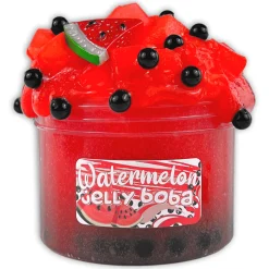 Clear Base Slime>Dope Slime Watermelon Jelly Boba