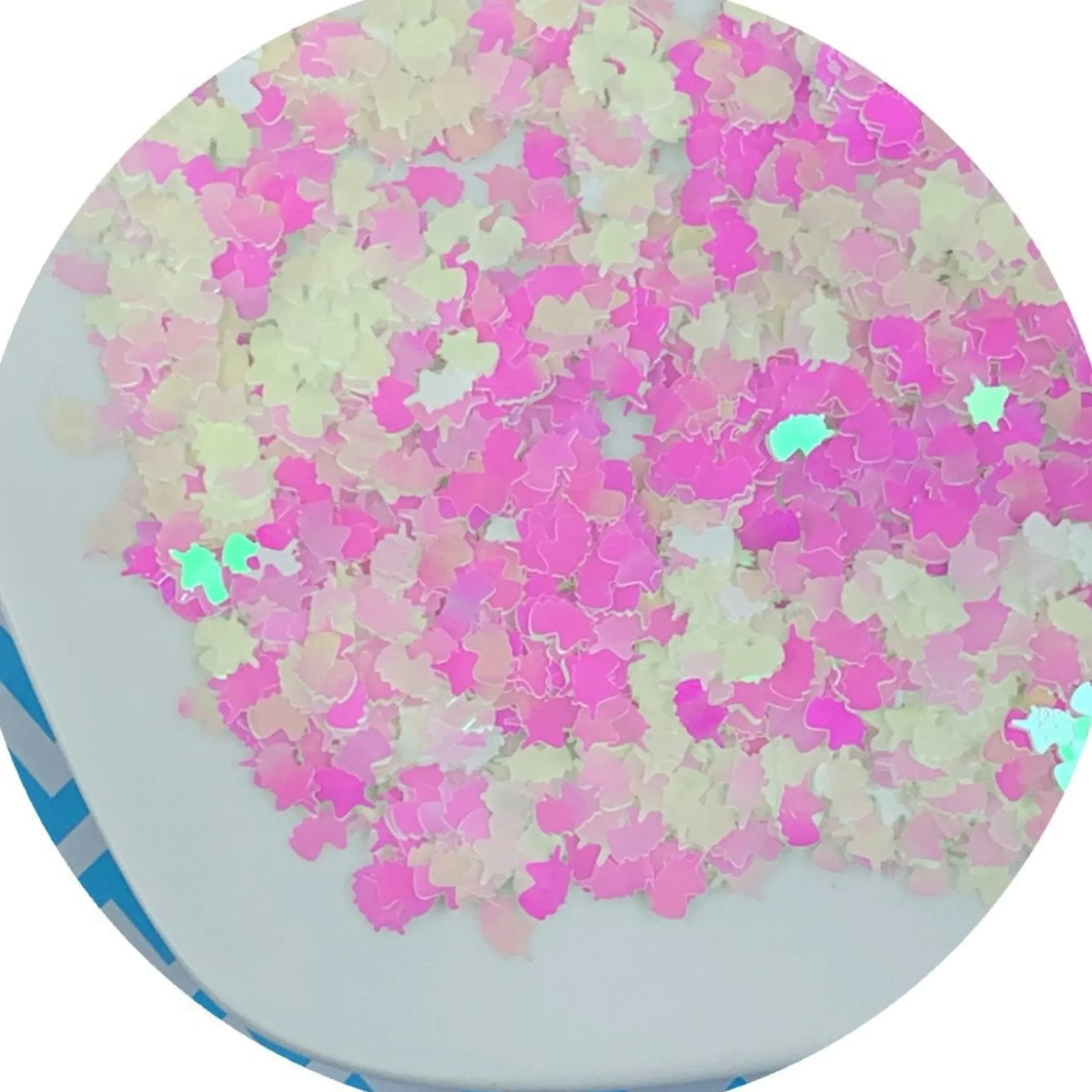 Slime Sprinkles|Slime Glitter>Dope Slime White Holographic Unicorns