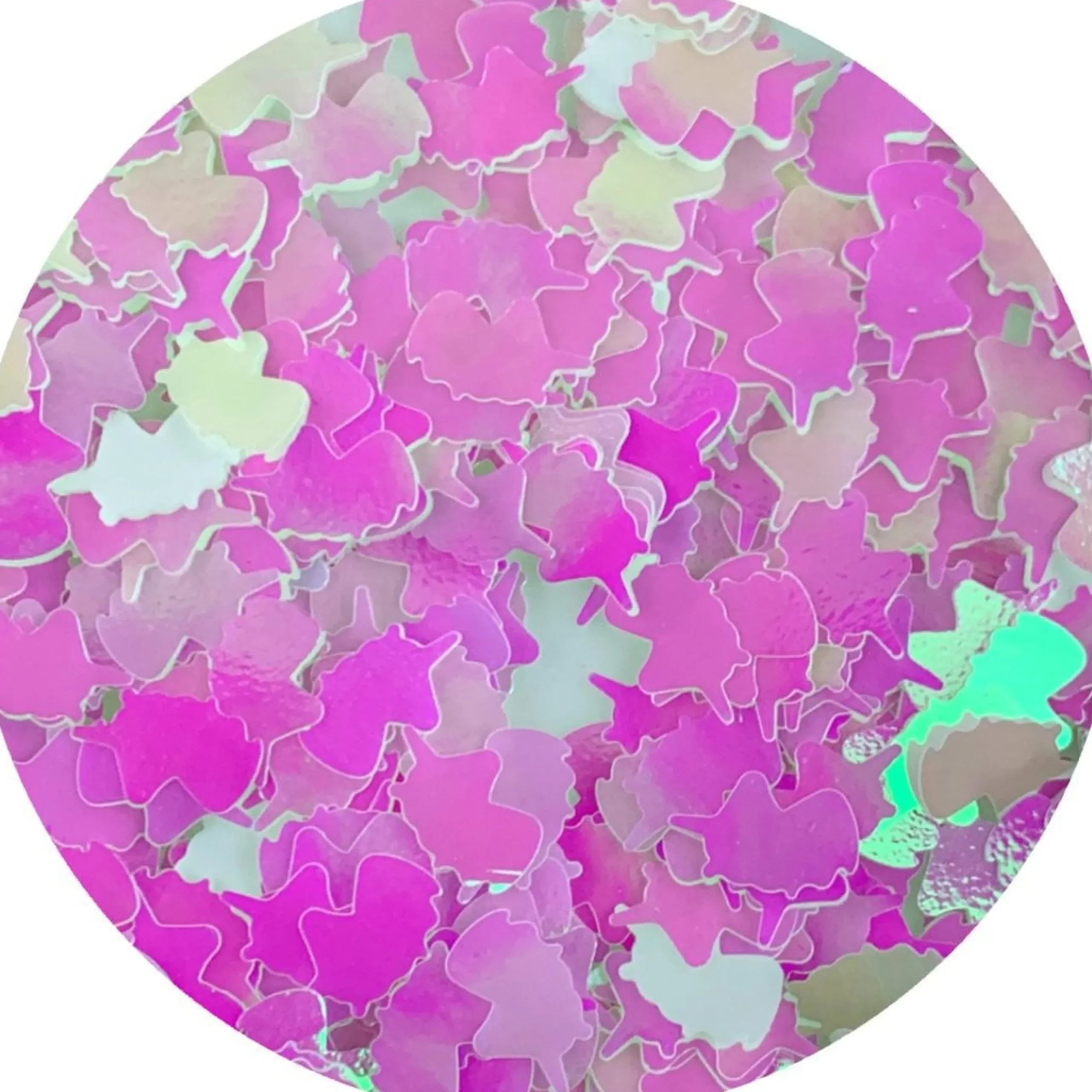 Slime Sprinkles|Slime Glitter>Dope Slime White Holographic Unicorns
